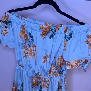 Light blue floral dress